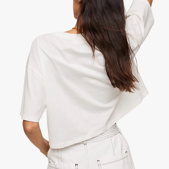 Mango Cropped Shirt XS - Picture 4 of 11